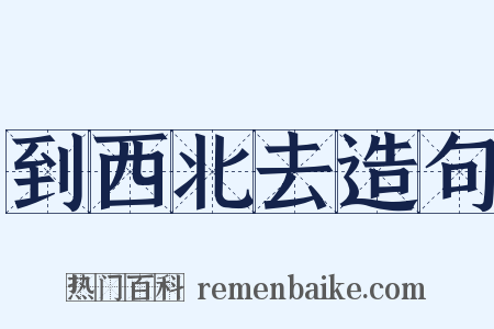 到西北去造句是什么意思的图片